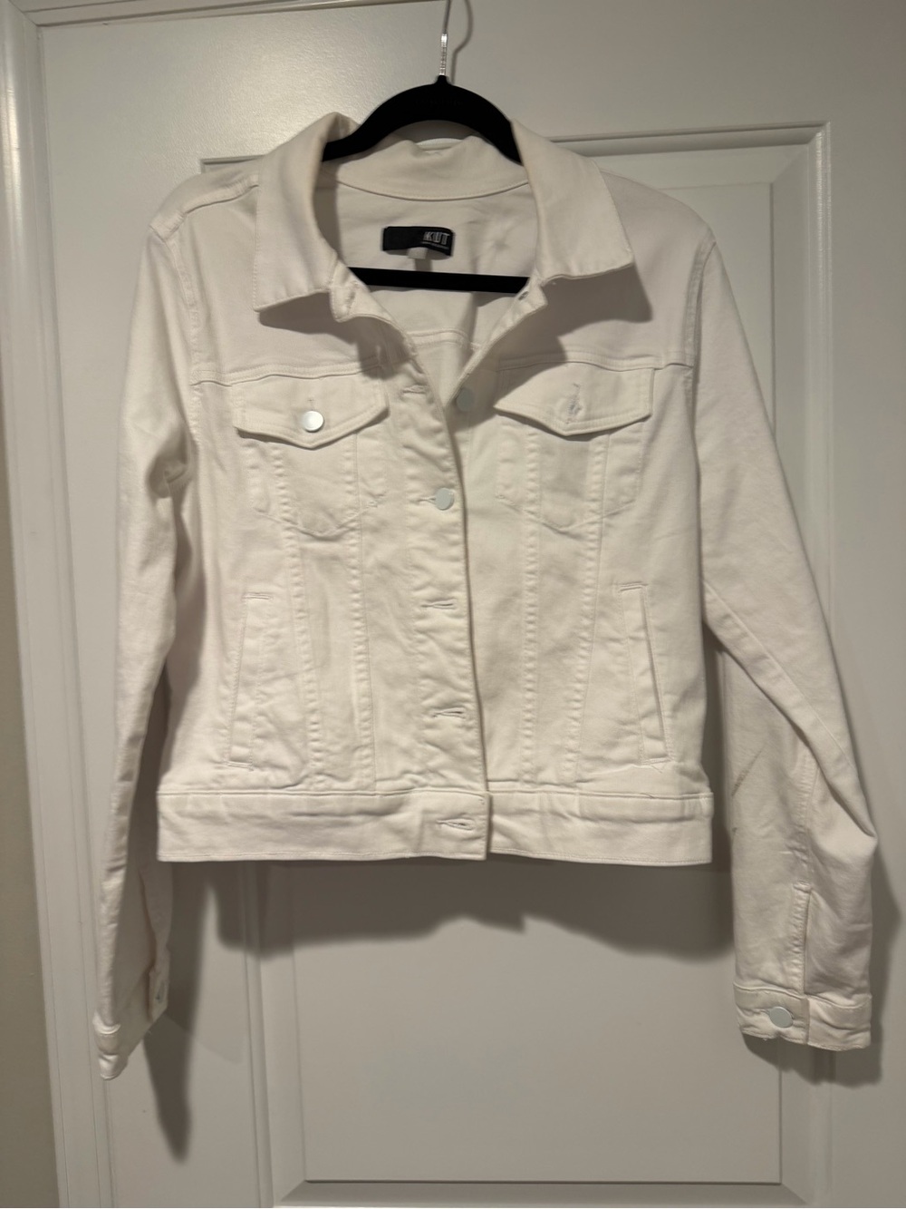 Kut from the Kloth - White Denim Jacket - Women's Classic Trucker